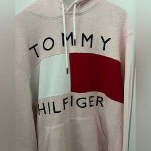 Tommy Hilfiger Hoodie Sweatshirt - Pink Color - XL - Excellent Condition